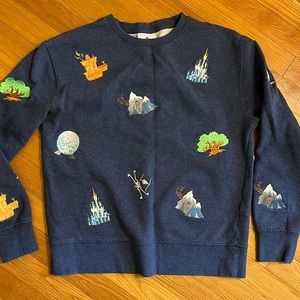 Embroidered Disney World sweatshirt unisex size small